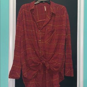 Free People cotton button down!